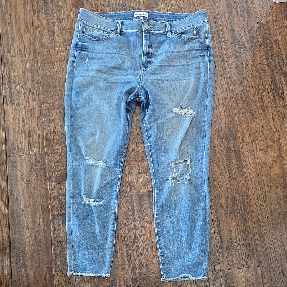Studio Blue Distressed Skinny Jeans - 33